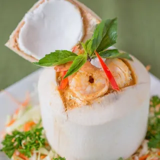 Seafood Curry in Young Coconut