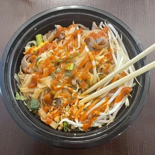 Pad Thai Steak Take-out, Siam Thai