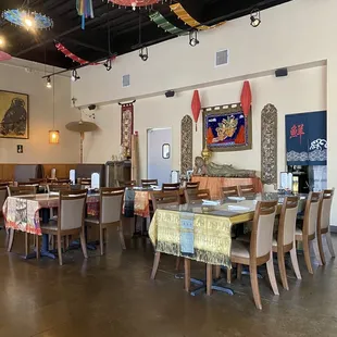Interior of Siam Thai restaurant