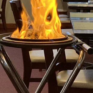 33. Volcano Chicken on fire