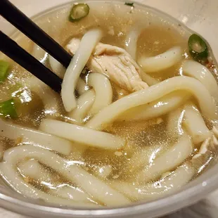 Khao Piek in carry-out container (delicious!)