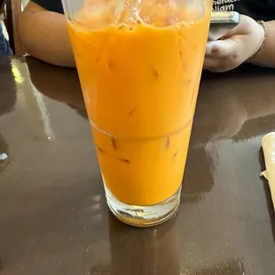 Thai Ice Tea, not too sweet.. perfectly well balanced!