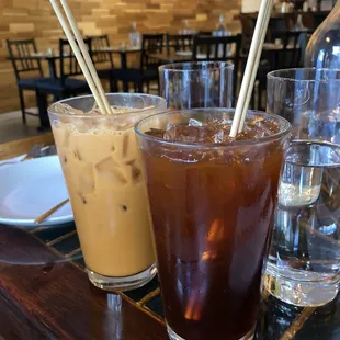 Thai Iced Tea (condensed milk, lime juice)