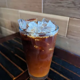 Salted coconut cream Thai tea