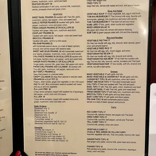 Page 2 of DINNER MENU on February 18, 2024