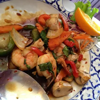 Sweet Basil Prawns