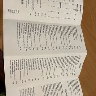 Great variety on the menu!