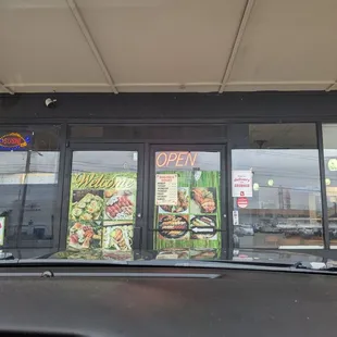 outside