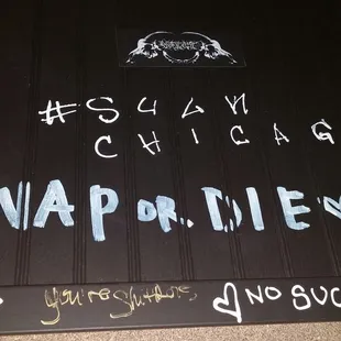 graffiti on the side of a building