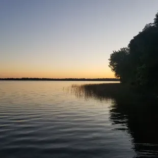 Sunset on the lake.