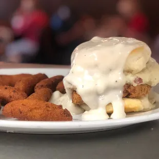 Pork Chop N Gravy Biscuit