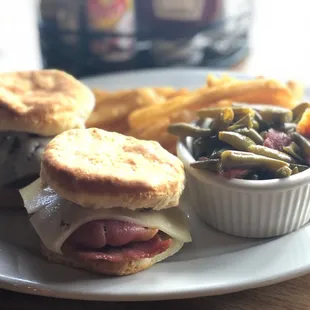 Country Ham &amp; Swiss Biscuits