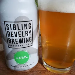 Sitting down with a refreshing IPA from Sibling Revelry Brewing!