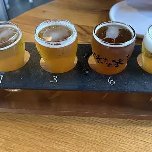 Flight of beer