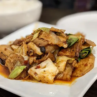 a plate of food