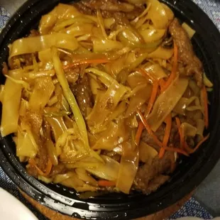 Beef chow fun