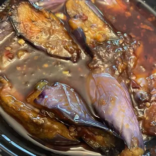 Eggplant in chili oil