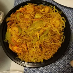 Singapore rice noodle