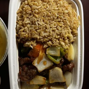 19. Beef Pepper Steak Lunch Special