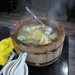 House Special Wood Bucket Live Fish