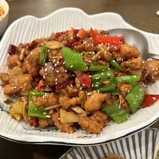 Stir Fried Chicken with Peppercorn Oil