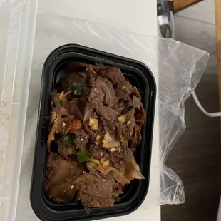 Beef and Trip with Chile Sauce