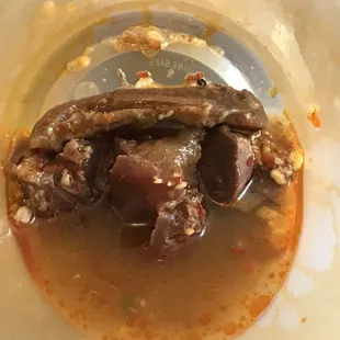 This is the amount of beef they given. I think they may do it on Togo order on purpose.