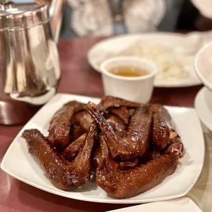Smoked duck wings