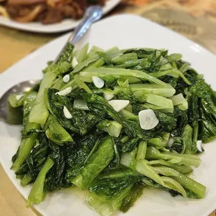 A Choy (not on the menu). We asked for greens