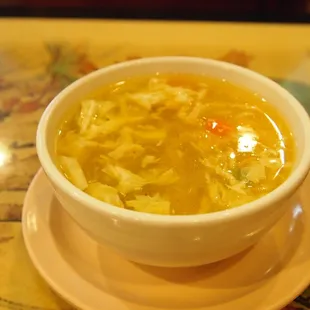 Egg drop soup $1.50