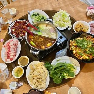 The spread!