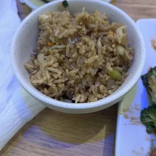 Small fried rice but not enough thou.