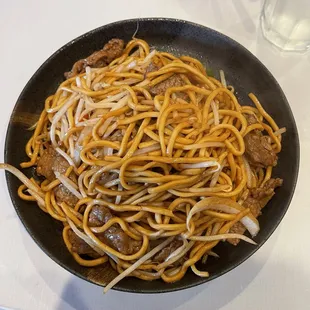 Beef chow mein