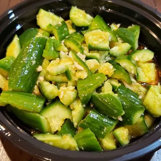 5. Cucumber in spicy Garlic Sauce