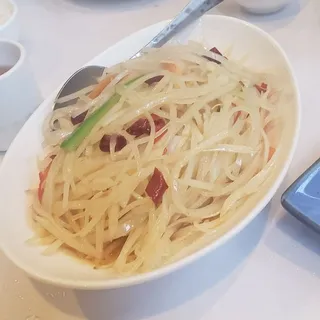 87. Shredded Potato in Sour and Hot Sauce