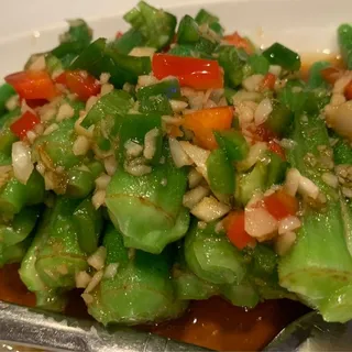 13. Okra in soy sauce