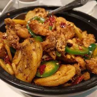 33. Pan fried Frog and Vegetable Combo