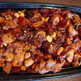 Szechuan Chicken with Stir fried Red Peppers