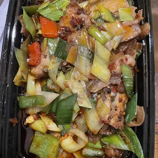 Double cooked sliced pork