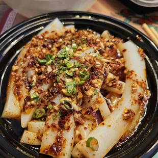 麻辣凉粉：cold bean noodles