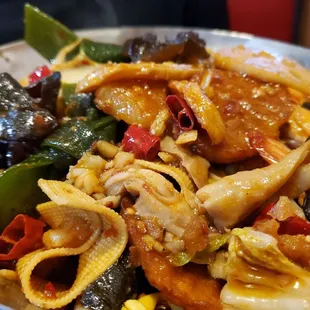 Spicy Mala hot pot 3/5 only because it could have been spicier.