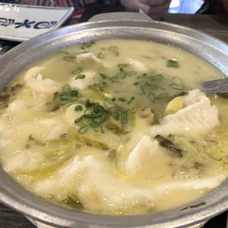 Fish fillet with Pickled Vegetable Soup