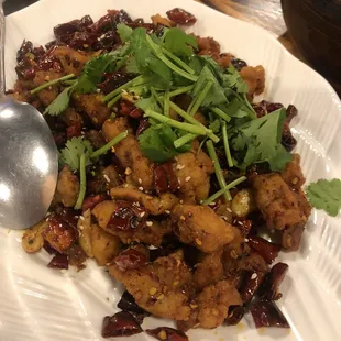 Crispy Fried Szechuan Chicken