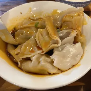 Szechuan Hot Oil Wontons