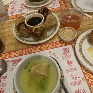 Wonton Soup, Egg Drop Soup