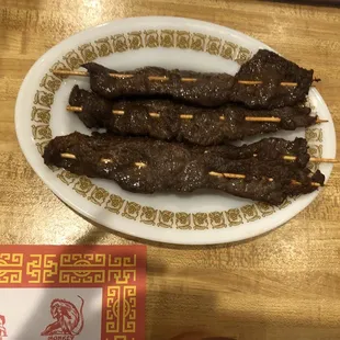 Beef Teriyaki skewers