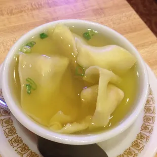 Delicious wonton soup