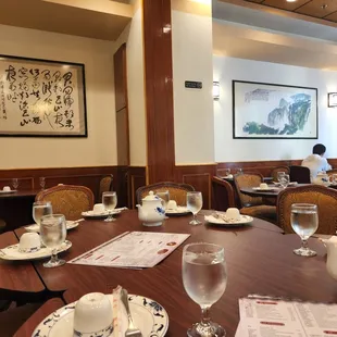 the dining room of a chinese restaurant