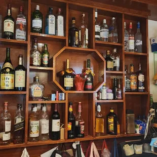 The pick up area and a bit of the bar.