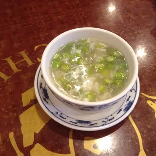 Crab Meat with Asparagus Soup